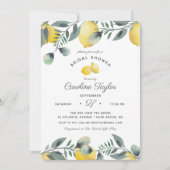 Elegantes Brautparty Lemons Einladung (Vorderseite)