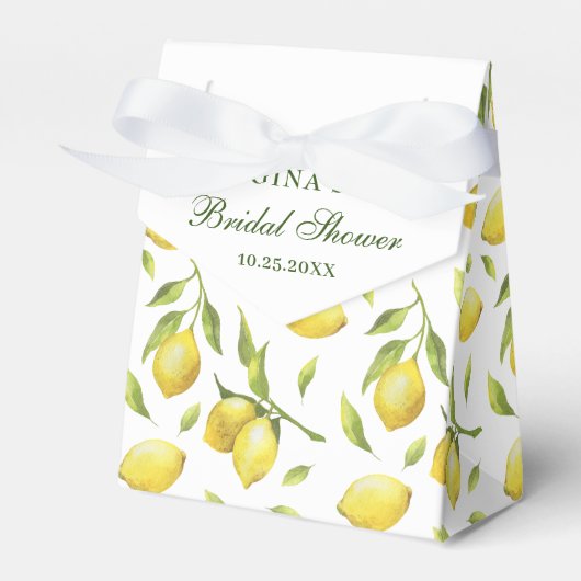 Elegantes BRAUTPARTY Lemons Geschenkschachtel (Vorderseite)