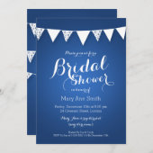 Elegantes Brautparty Liebe Bunting Einladung (Vorne/Hinten)