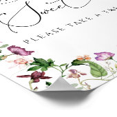 Elegantes Brautparty Liebe ist Sweet Poster (Ecke)