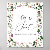 Elegantes Brautparty Liebe ist Sweet Poster (Vorne)