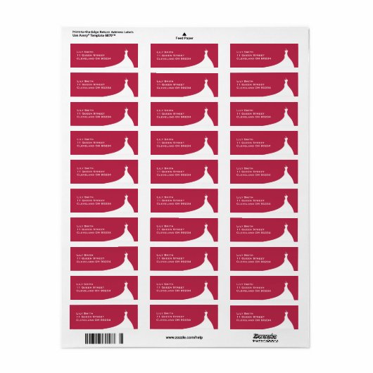 Elegantes Brautparty magenta (Vorne)