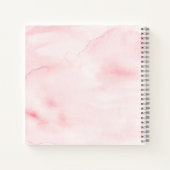 Elegantes Brautparty mit Blütenfarbe Notizblock (Rückseite)