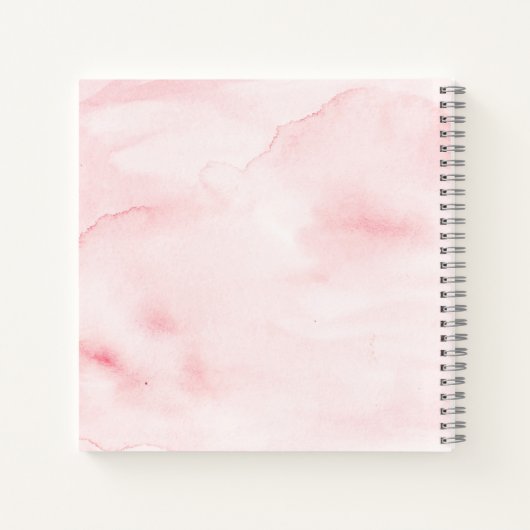 Elegantes Brautparty mit Blütenfarbe Notizblock (Rückseite)