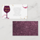 Elegantes Brautparty mit Dusche Begleitkarte (Vorne/Hinten)