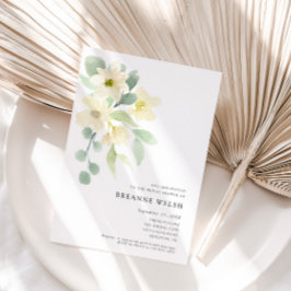 Elegantes Brautparty mit einfacher Wasserfarbe Einladung