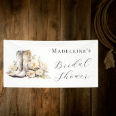 Elegantes Brautparty mit floralen Wasserfarben Banner