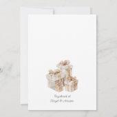 Elegantes Brautparty mit Rose Champagner Einladung (Rückseite)