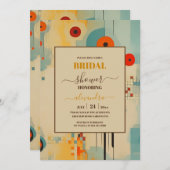 Elegantes Brautparty Mitte Jahrhundert Einladung (Vorne/Hinten)