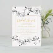 Elegantes Brautparty Moderne klassische Golfregion Folieneinladung (Stehend vorne)