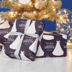 Elegantes Brautparty Muster Geschenkpapier