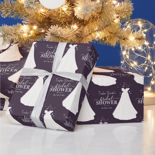 Elegantes Brautparty Muster Geschenkpapier (Feiertage)