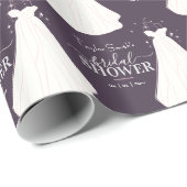 Elegantes Brautparty Muster Geschenkpapier (Rolleneckpunkt)