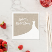 Elegantes Brautparty Napkin-Burlap Serviette (Beispiel)