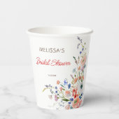 Elegantes Brautparty Pappbecher (Rückseite)