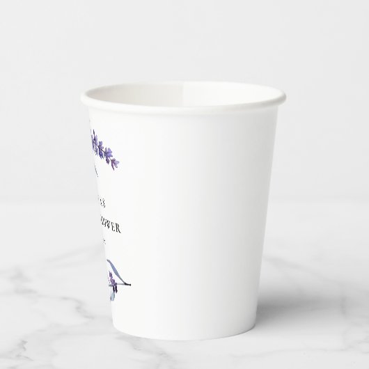 Elegantes Brautparty Pappbecher (Links)