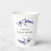 Elegantes Brautparty Pappbecher (Vorderseite)