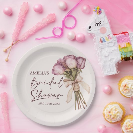 Elegantes Brautparty Pappteller (Party)