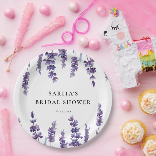 Elegantes Brautparty Pappteller (Party)