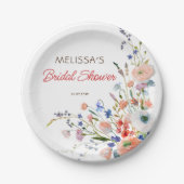 Elegantes Brautparty Pappteller (Vorderseite)