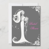 Elegantes Brautparty Party Ankündigung (Vorderseite)