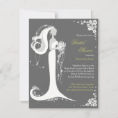 Elegantes Brautparty Party Ankündigung (Vorderseite)