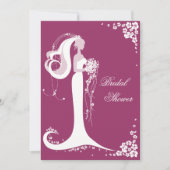 Elegantes Brautparty Party Ankündigung (Vorderseite)