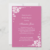 Elegantes Brautparty Party Ankündigung (Rückseite)