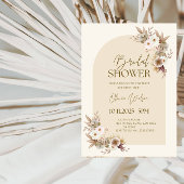 Elegantes Brautparty-Party mit getrockneten Blume Einladung