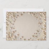 Elegantes Brautparty Perlen der Weisheitskarte Einladung (Rückseite)