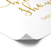 Elegantes Brautparty Poster (Ecke)