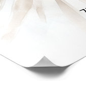 Elegantes Brautparty Poster (Ecke)