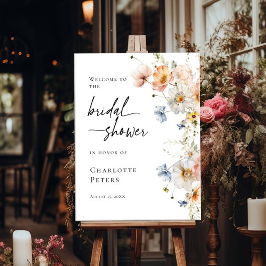 Elegantes Brautparty Poster