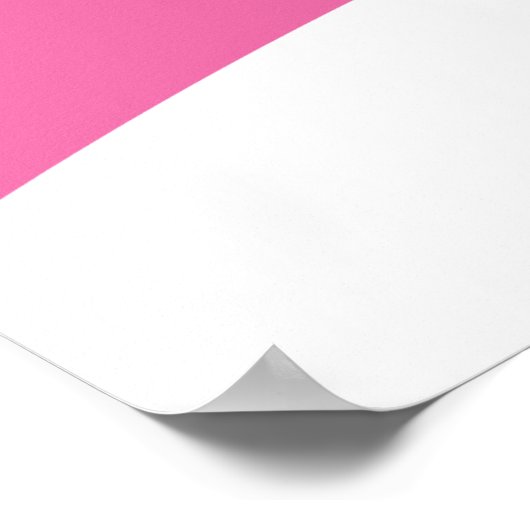 Elegantes Brautparty Poster fuchsia (Ecke)