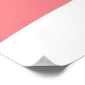 Elegantes Brautparty Poster Koralle (Ecke)