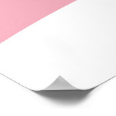 Elegantes Brautparty Poster pink (Ecke)