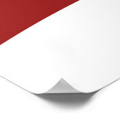 Elegantes Brautparty Poster rot (Ecke)