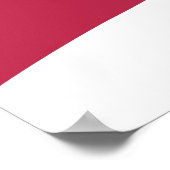 Elegantes Brautparty Poster viva magenta (Ecke)