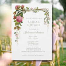 Elegantes Brautparty Rosa Rosen