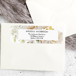 Elegantes Brautparty Rücksendeadresse-Label