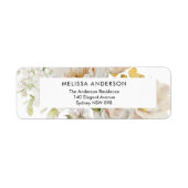 Elegantes Brautparty Rücksendeadresse-Label (Vorne)