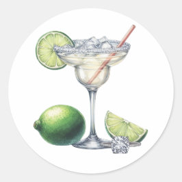 Elegantes Brautparty Runder Aufkleber