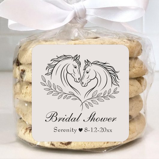 Elegantes Brautparty Runder Aufkleber