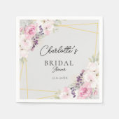 Elegantes Brautparty Serviette (Vorderseite)