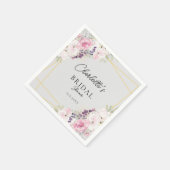 Elegantes Brautparty Serviette (Ecke)