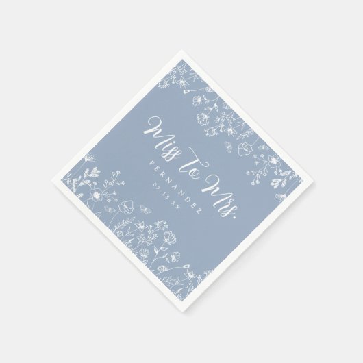 Elegantes Brautparty Serviette (Ecke)