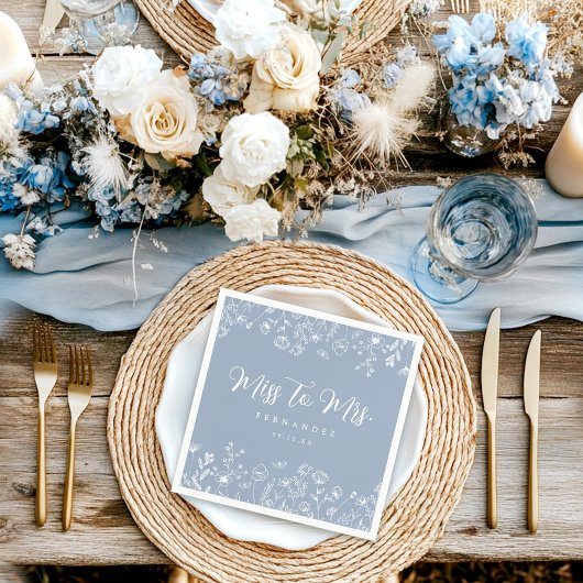 Elegantes Brautparty Serviette