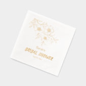 Elegantes Brautparty Servietten Mit Folie (Links)
