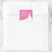 Elegantes Brautparty Sticker fuchsia (Tasche)