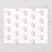 Elegantes Brautparty Tea Party Advice Card (Rückseite)